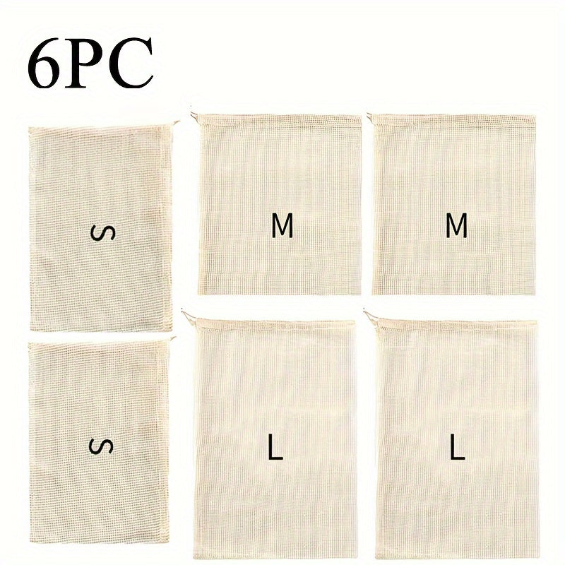 Qayta ishlatiladigan to'rli sabzavot sumkalari, mahsulotlarni saqlash va sovg'a berish uchun ideal. Oson kirish va tartibga solish uchun tortish qismi dizayni mavjud. Plastik chiqindilarni kamaytirish uchun ajoyib.