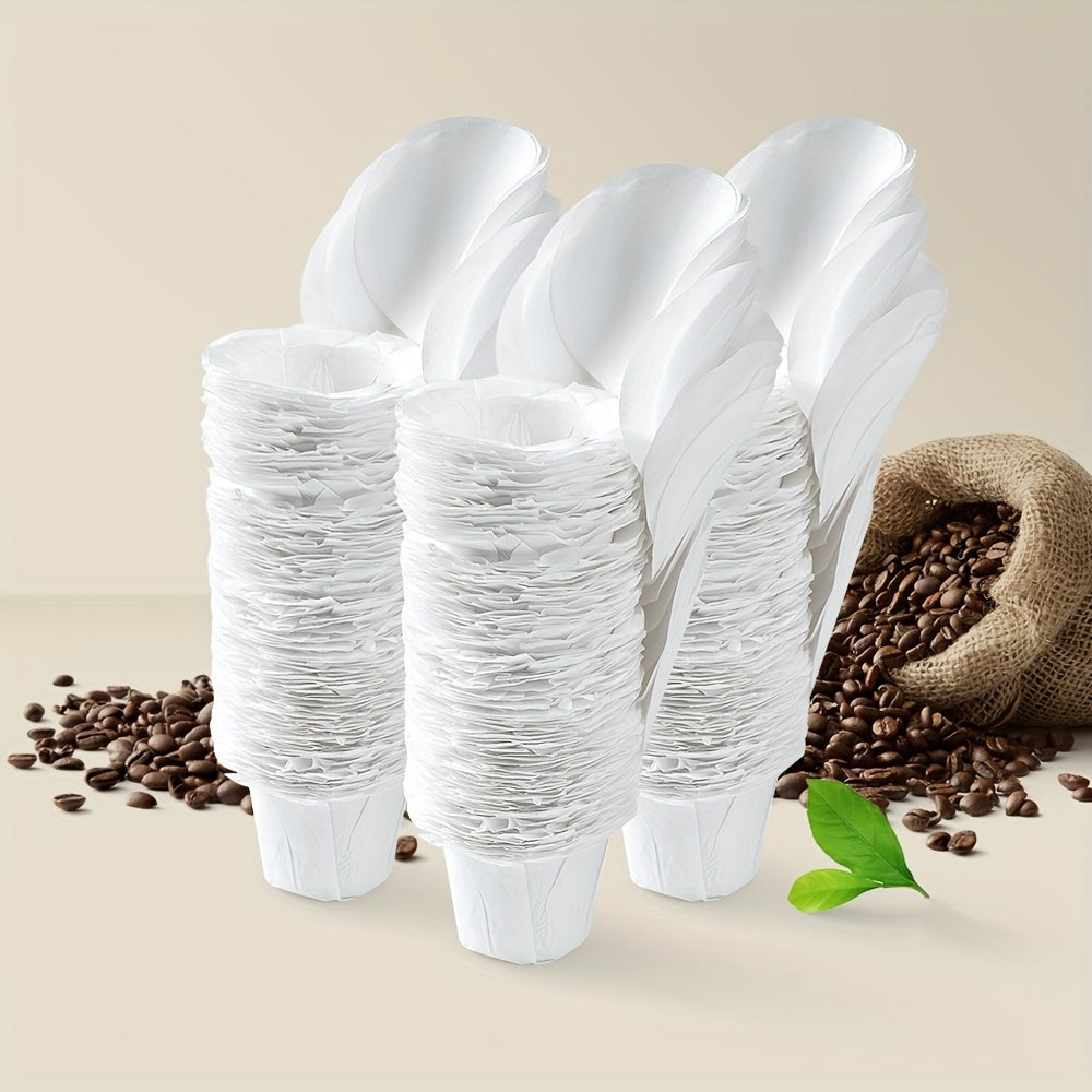 100/200pcs Coffee Filter Paper for K-Cup Machines Compatible with Espresso Makers
