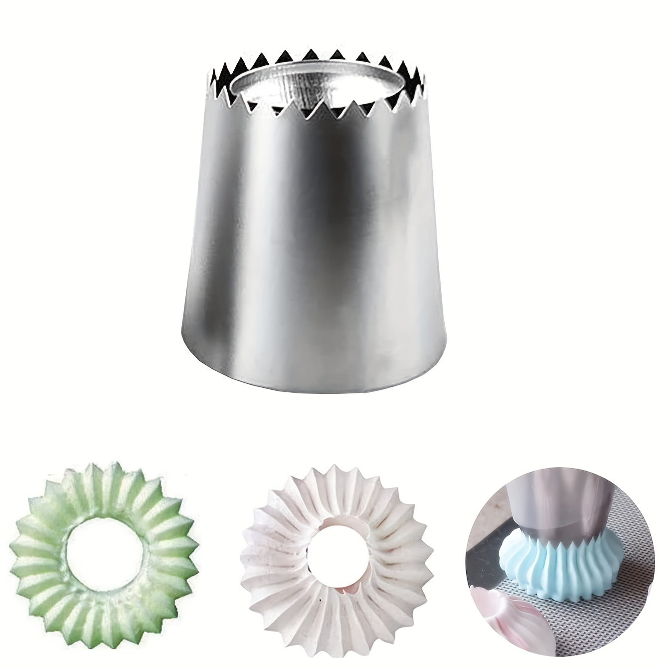 Katta zanglamas po'latdan yasalgan qozon dekoratsiyasi uchun nozzle - muzlatish, kekslar, pechene uchun rus muzlatgichi - pishirish uchun zarur bo'lgan aksessuar va oshxona asbobi