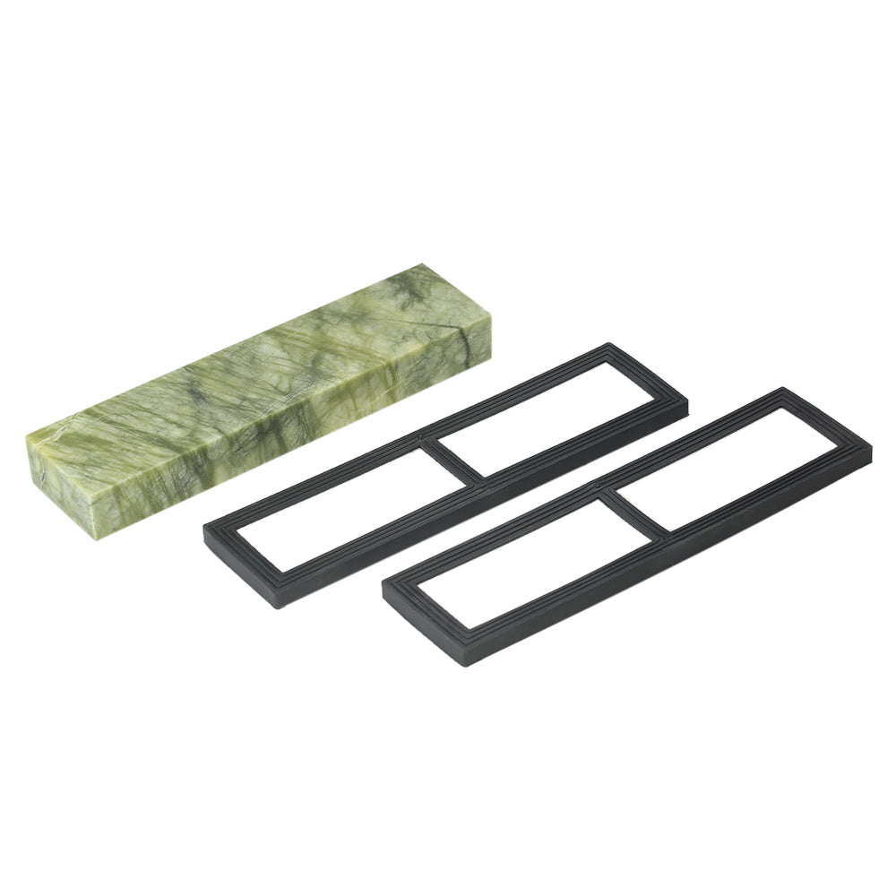10,000 Grit Emerald Sharpening Stone with Non-Slip Holder for Kitchen Knives