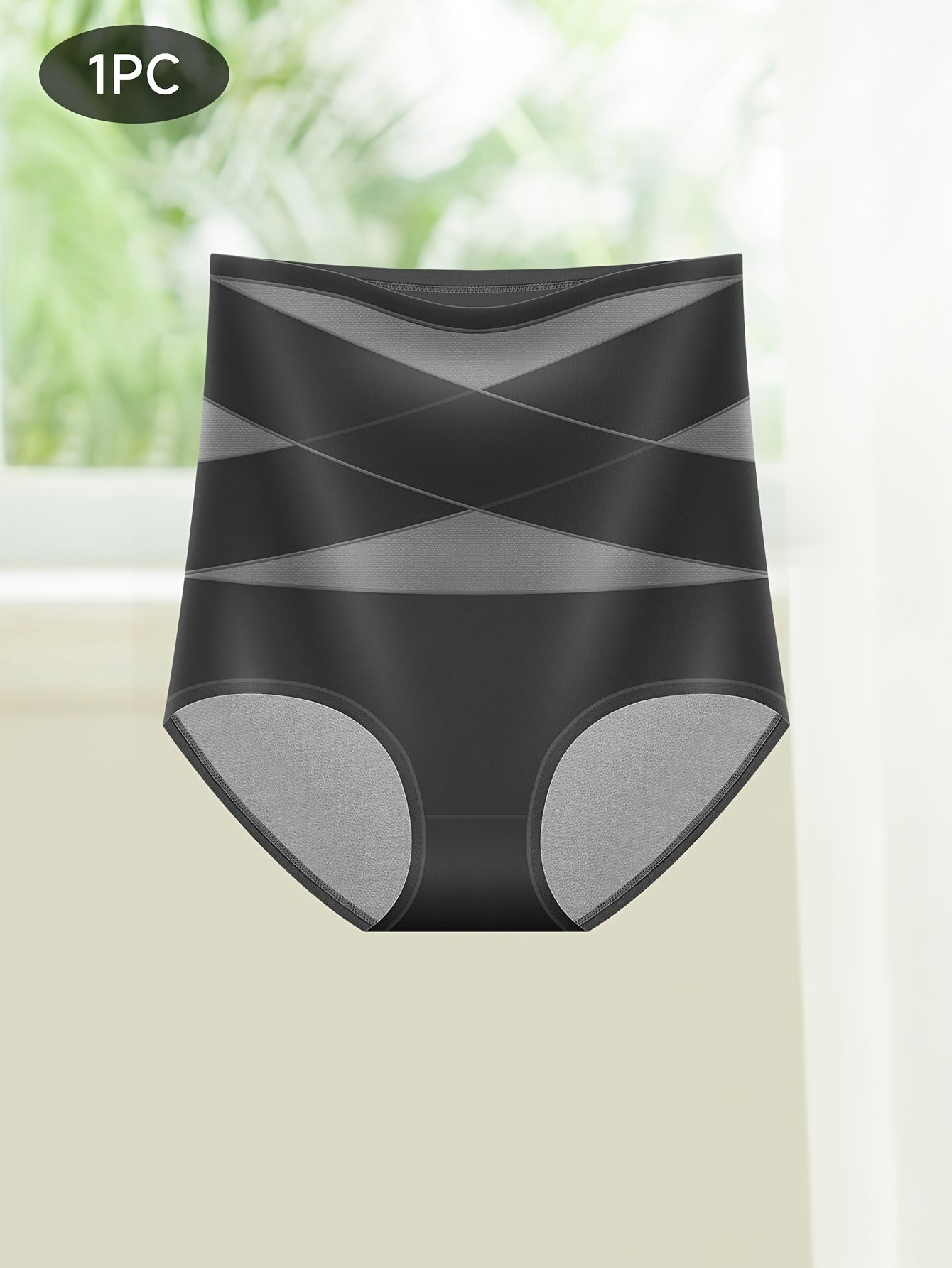 Женские трусики с высокой талией и перекрестными ремешками, средней поддержкой и нейлоновым материалом.