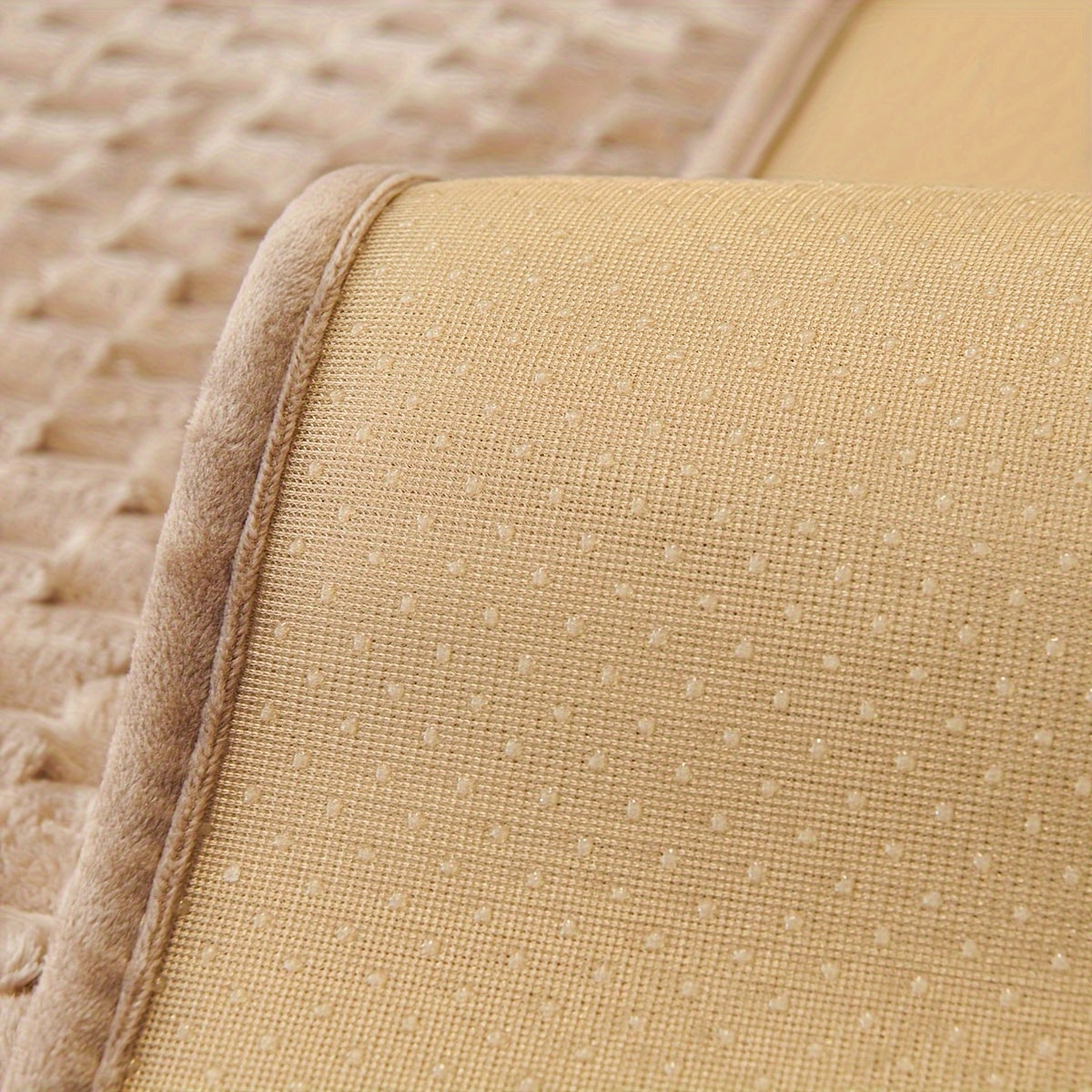 Funda de sofá de terciopelo con bordado de perro de dibujos animados, antideslizante, de felpa gruesa, protector de muebles