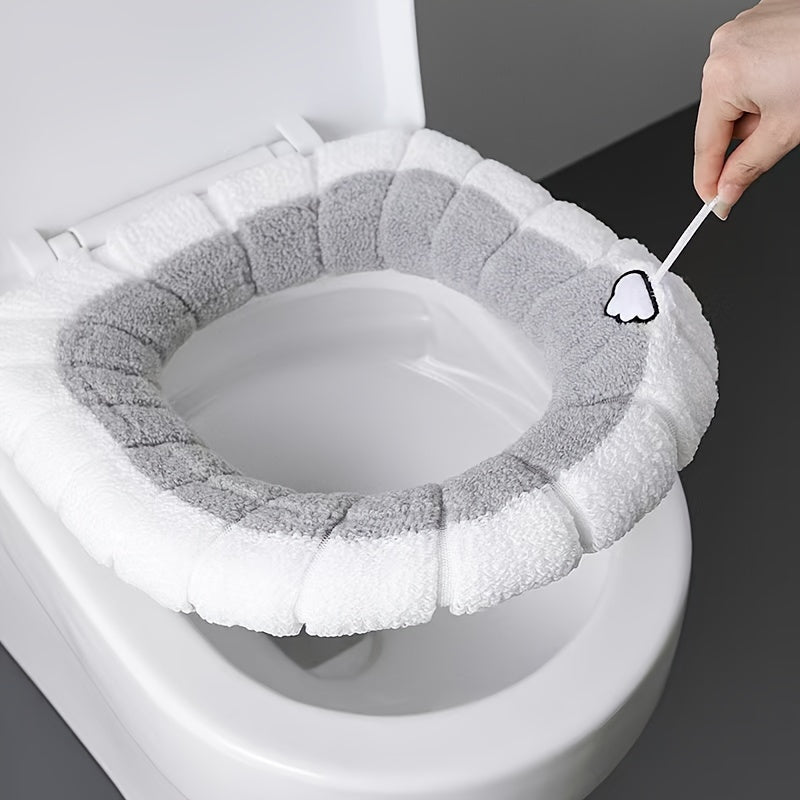 Waterproof Toilet Seat Cover with Removable Cushion for Comfort and Hygiene