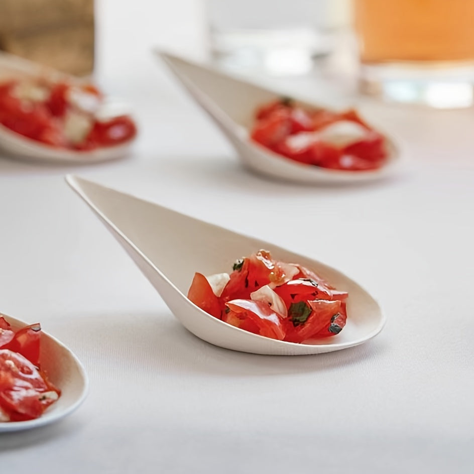 8 Varieties Sugar Cane Pulp Disposable Plates for Cake Salad Dips Eco-Friendly