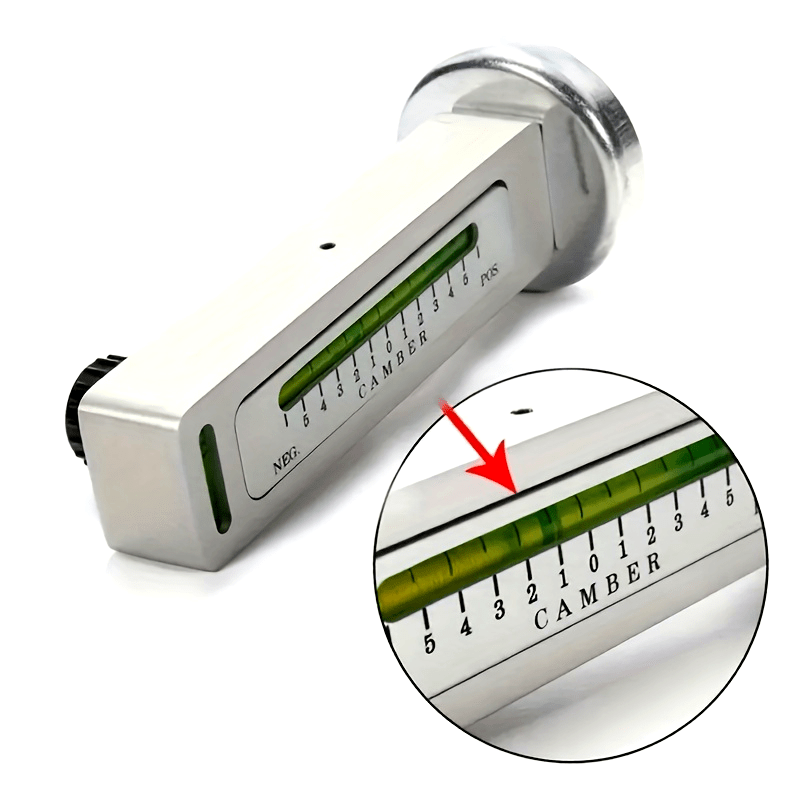 Car Magnetic Wheel Alignment Tool for Camber Adjustment and Tire Repair Green Bubble