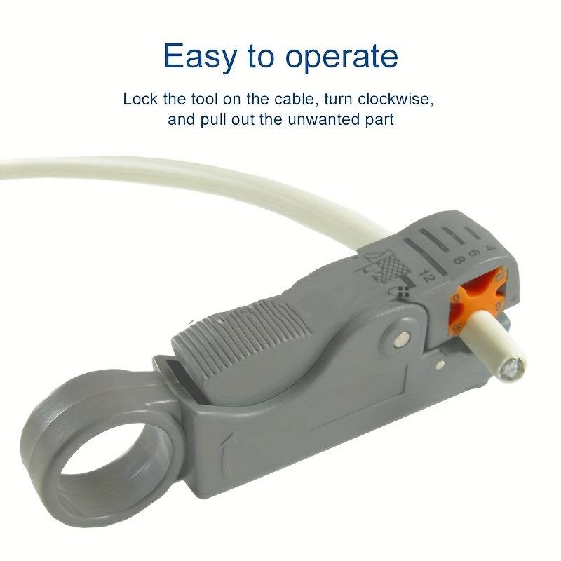 Multifunctional Wire Stripper and Crimping Tool with Plastic Handle