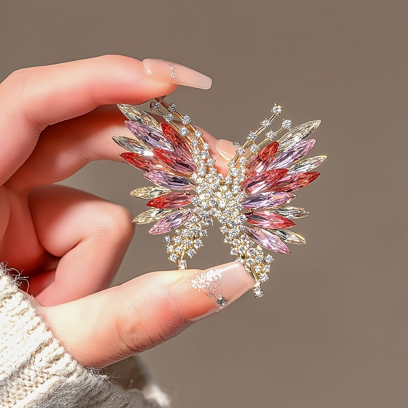 Women’s Crystal Rhinestone Butterfly Brooch Pin Jewelry Accessories