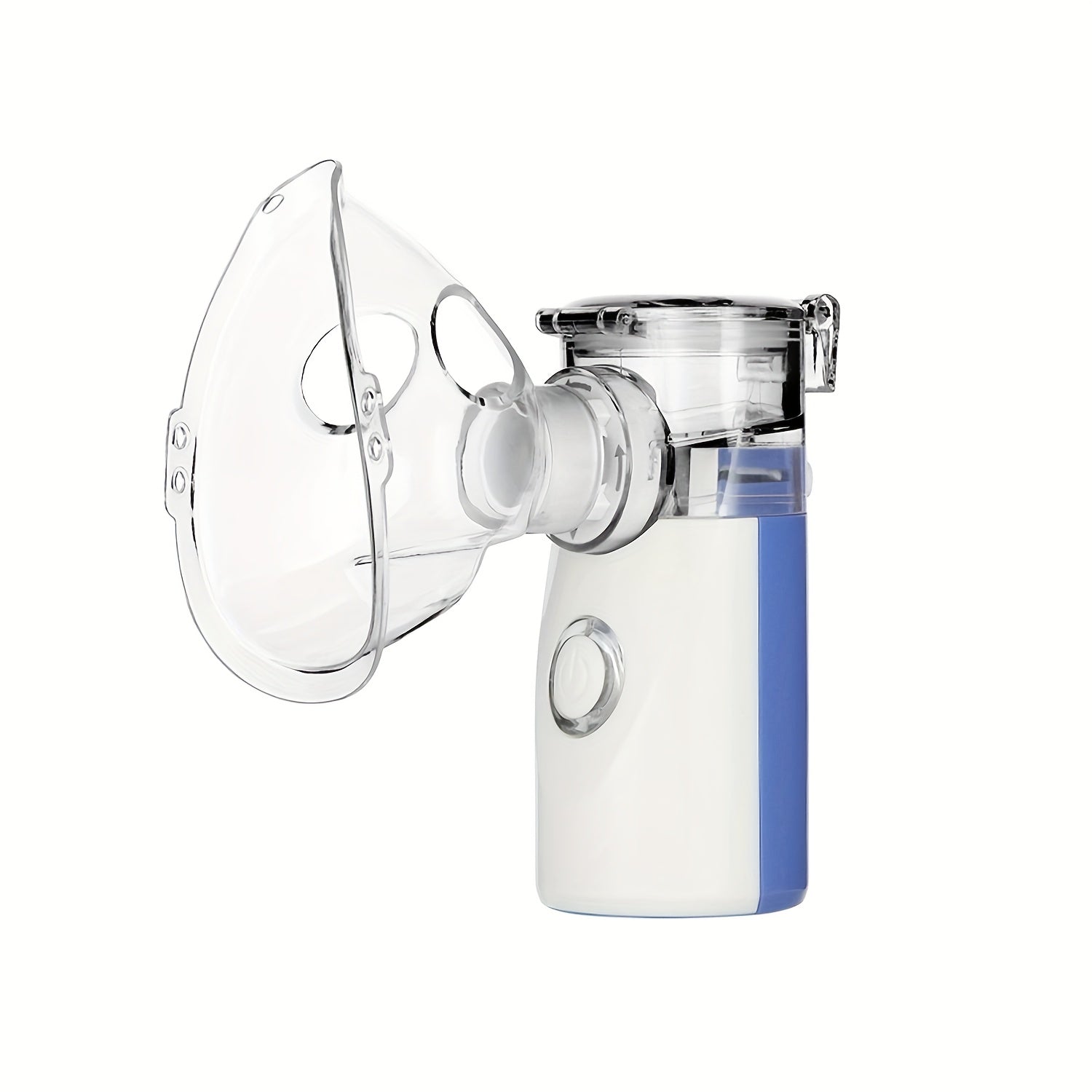 USB orqali zaryadlanadigan portativ yuz bug'latgich, chuqur tozalash va namlantirish uchun humidifier bilan. Bug' chiqarish nazorati bilan oq va ko'k dizayn. Uyda va sayohatda foydalanish uchun minimalist dizayn.