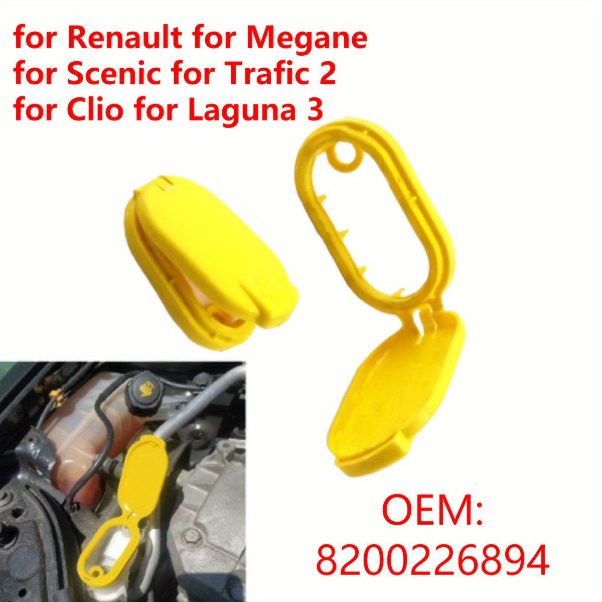 Water Bottle Cap for Renault Megane Trafic Scenic Glass Replacement