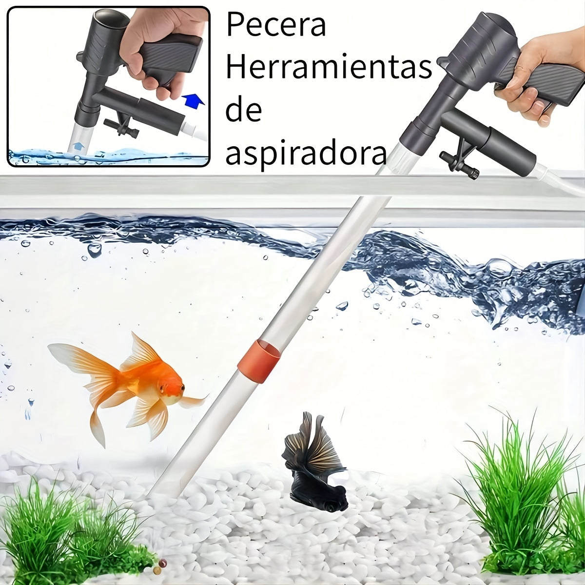 Multi-Functional Aquarium Water Change Tool Set for Maintenance and Cleaning