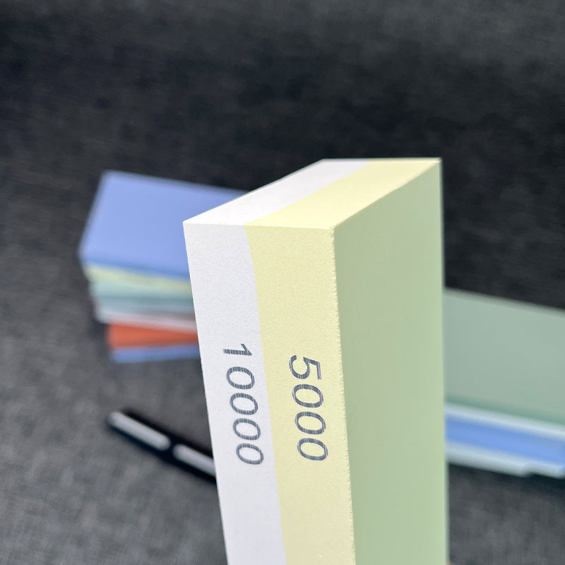 Kitchen Knife Sharpener Dual-Grit Stone Non-Slip Handle