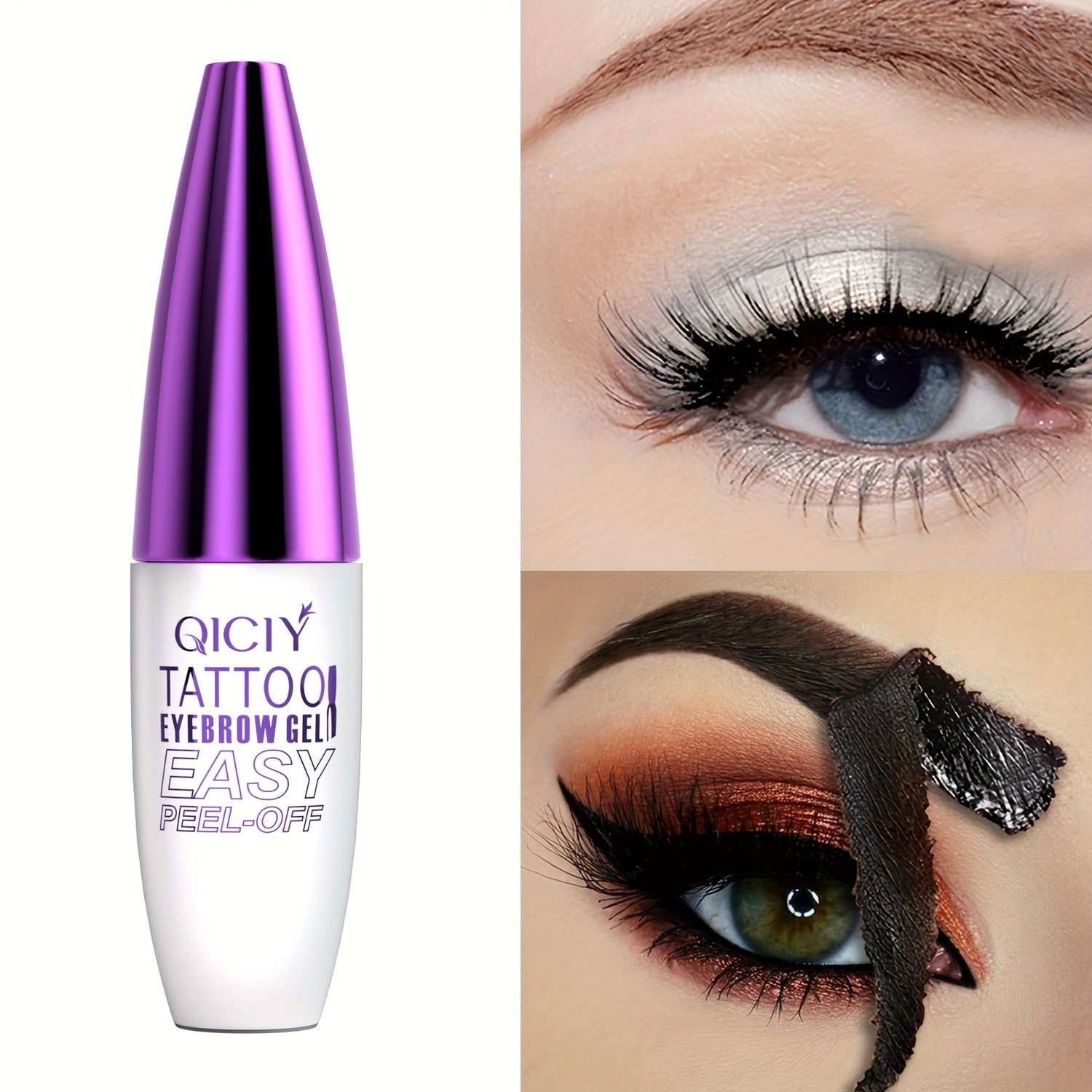 Pasta de gel para cejas a prueba de agua de larga duración y semipermanente