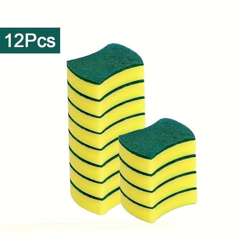 Dual-Sided Cleaning Sponge Non-Scratch Absorbent Kitchen Scrubber