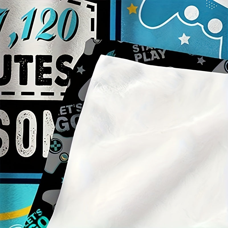 8th Birthday Flannel Blanket All-Season Throw for Boys and Girls