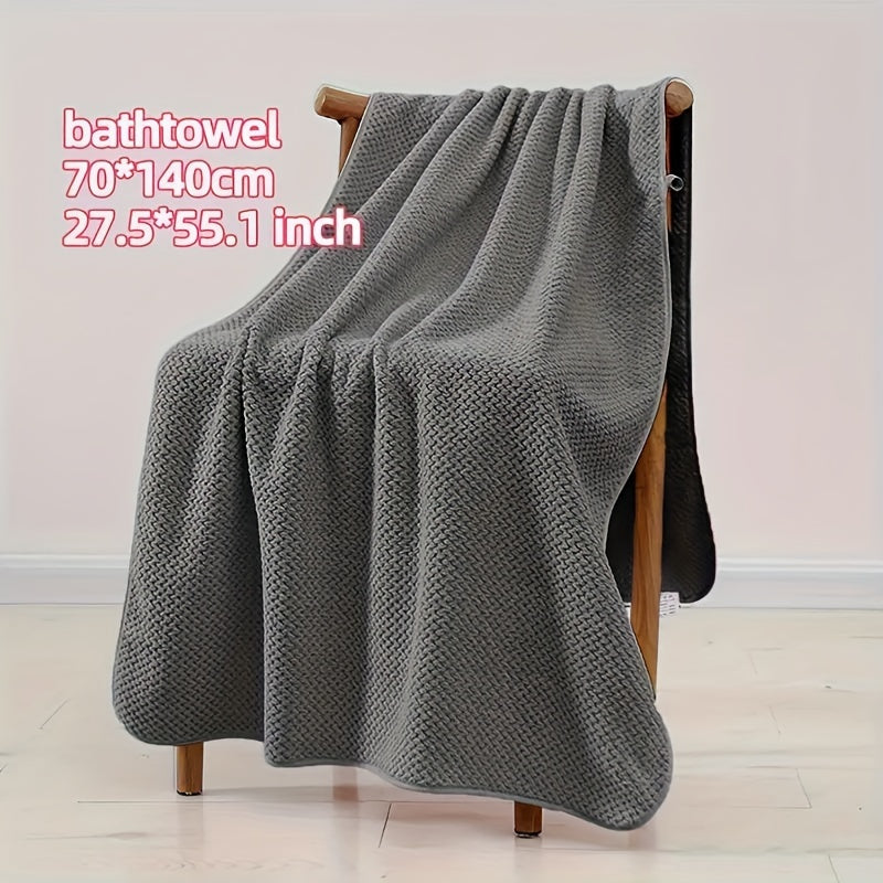 Luxury Mesh Bath Towel Set 2 Bath Towels 2 Hand Towels Quick-Dry Soft Polyester Nylon