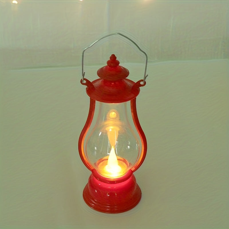 Retro Portable LED Pony Lamp Holiday Decoration Creative Design Atmosphere Lighting Copper Wire and Wine Pot Candle Light