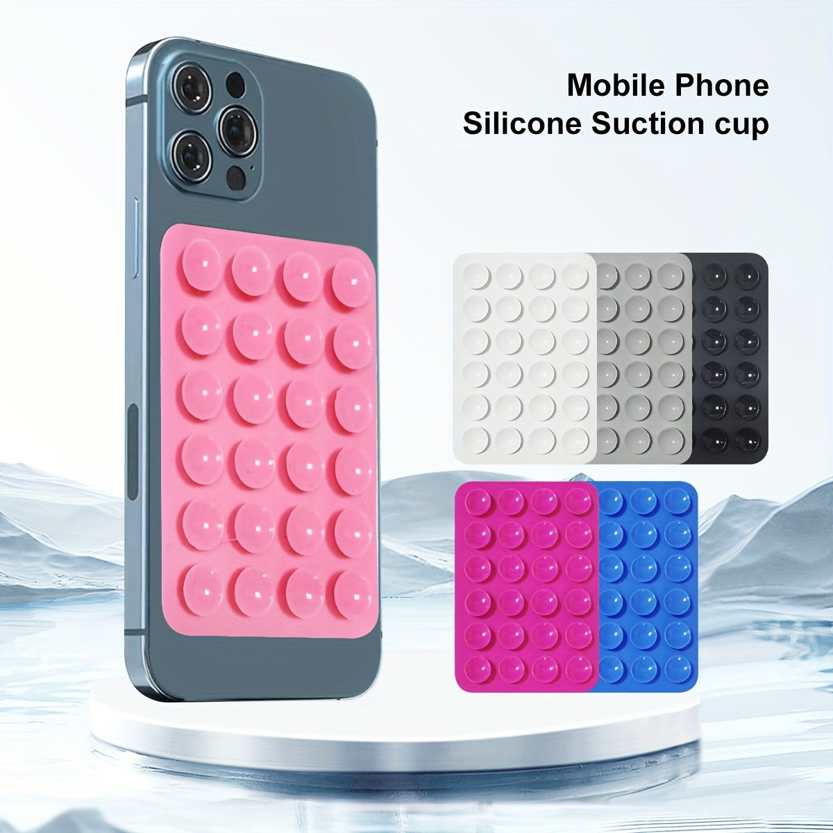 Silicone Suction Cup Phone Holder Waterproof Adhesive Universal Smartphone Support