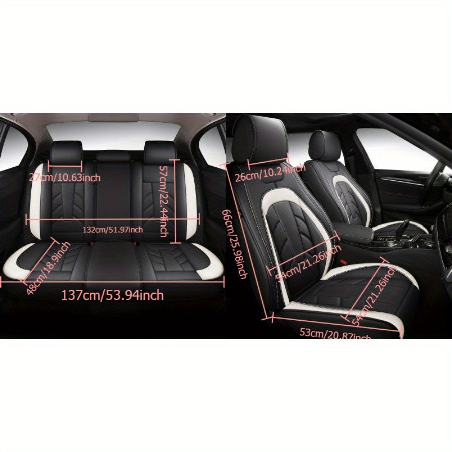 Car Seat Covers Full Coverage Anti-Slip Breathable for Sedan Vehicles