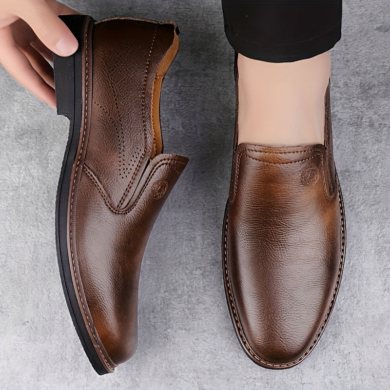 Men's Split Loafers Breathable Design Soft Rubber Sole Casual All-Season