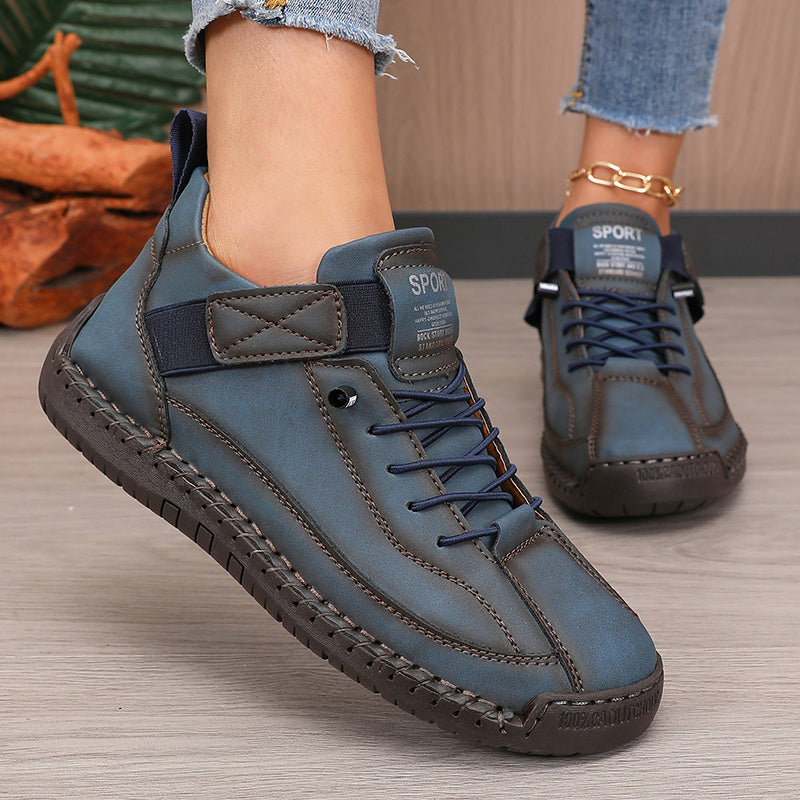 Women's Casual Solid Color Low-Top Sneakers for Hiking Running Walking