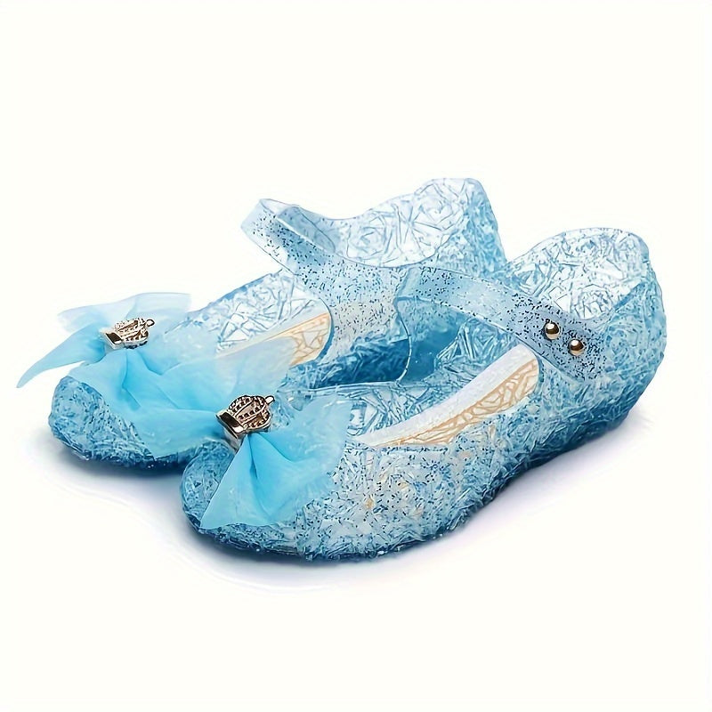 Kids Girls Boys Toddler Breathable PVC Dress Sandals with Bowknot for Weddings and Parties
