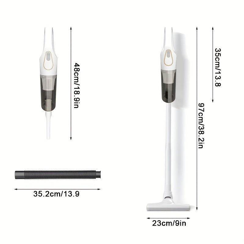 Portable Handheld Car and Home Vacuum Cleaner with Strong Suction and Attachments