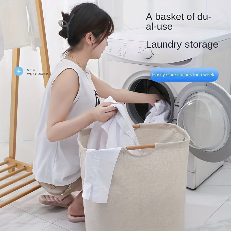 Large Capacity Waterproof Foldable Laundry Basket for Clothes and Toys