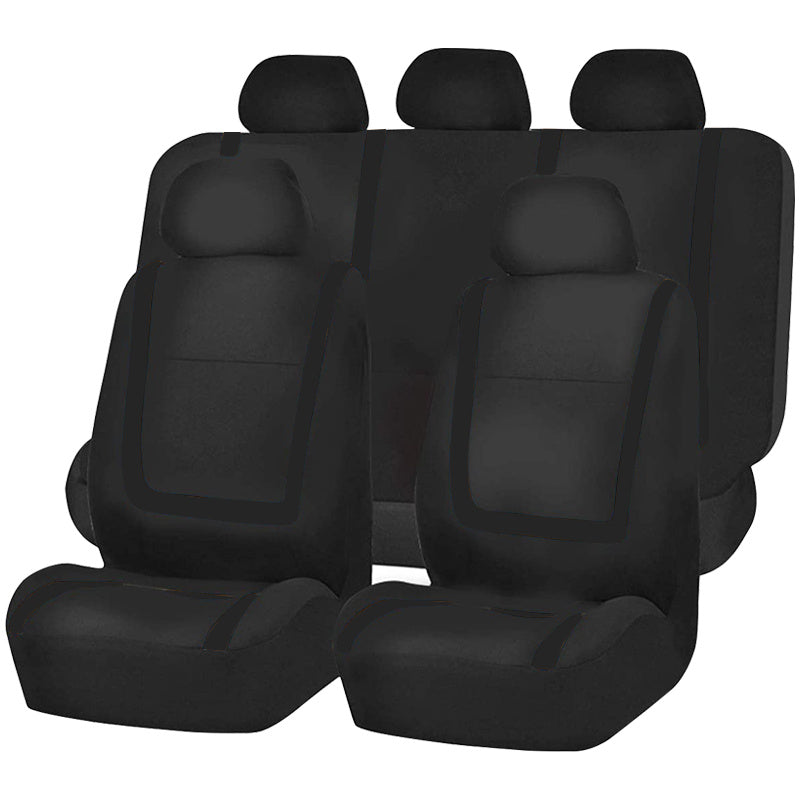 Universal Car Seat Covers Full Set Polyester Gray Purple Black Blue Red