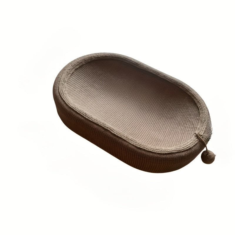 Ivory Cat Scratching Board and Bed Combo with Durable Scratch Mat and Play Ball