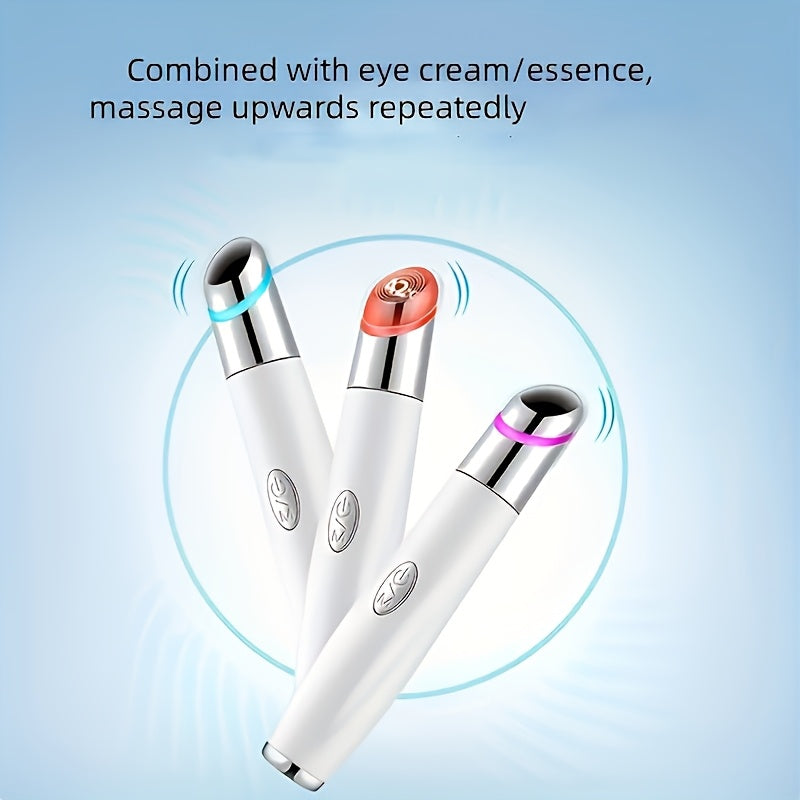 Portable Electric Heated Eye Massager with USB Rechargeable Lithium Battery for Face and Eye Relaxation