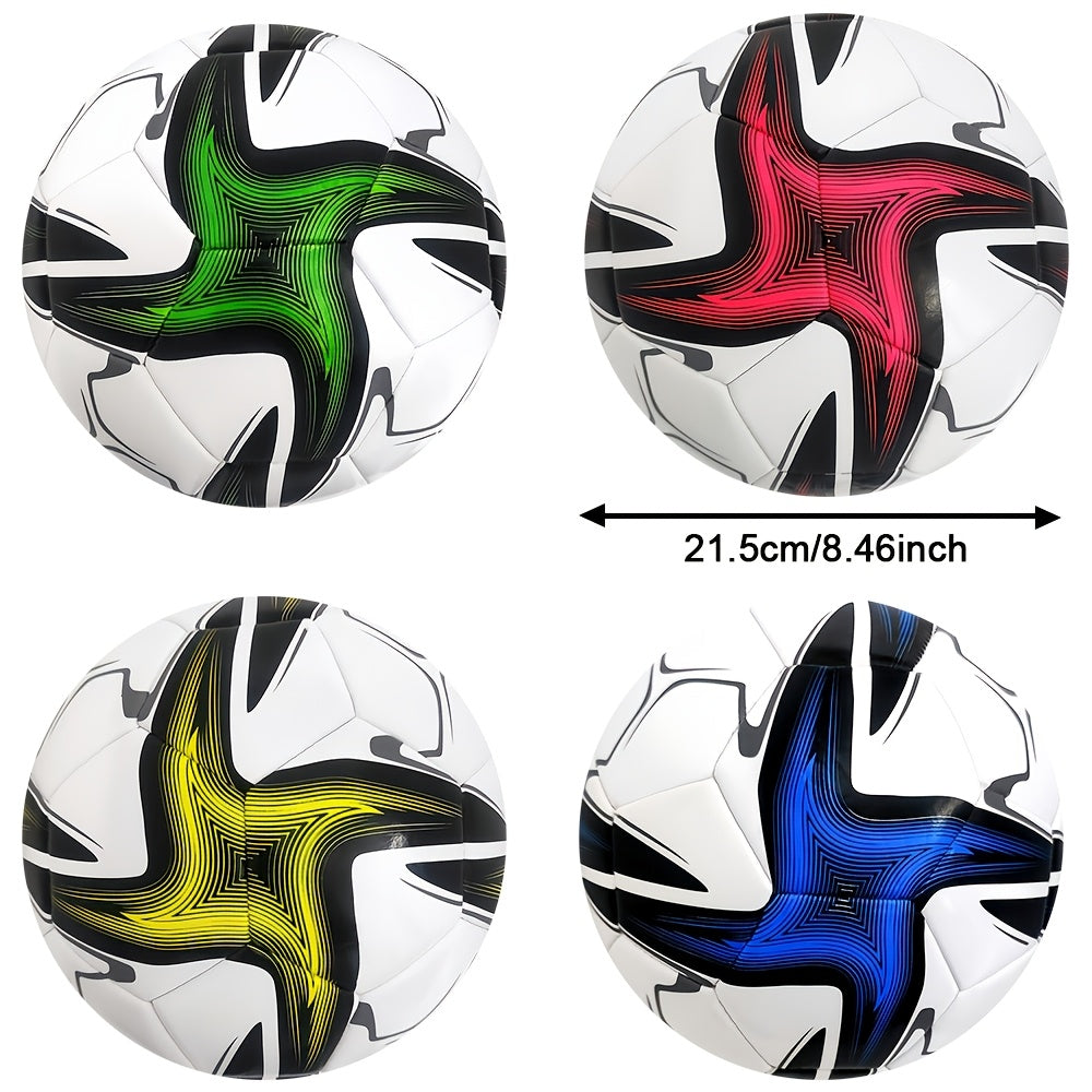 Size 5 Soccer Ball Durable PVC Outdoor Training Match All-Season