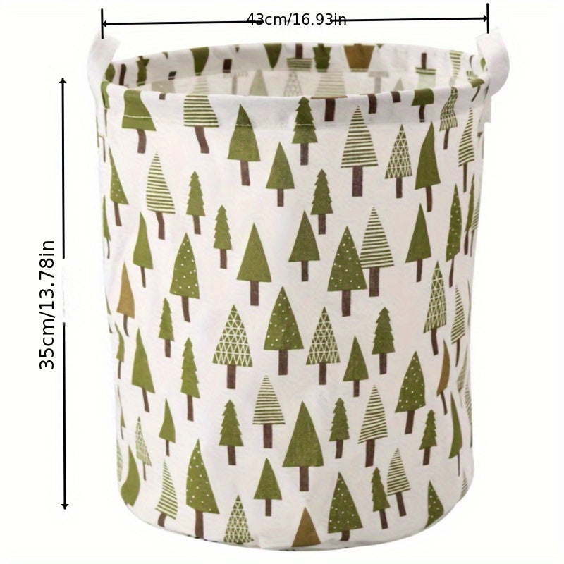 Yopqichli aylana qog'ozdan tayyorlangan kir yuvish savati, yotoqxona, hammom va ofis uchun saqlash