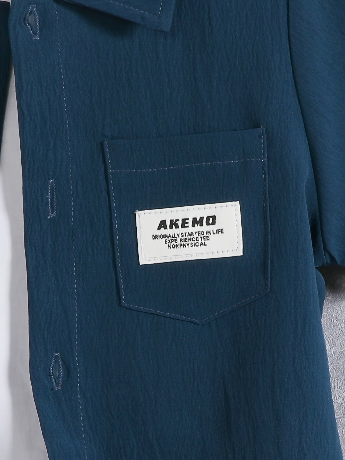 Kids' Summer Outfit Set Boys Short Sleeve Button-Down Shirt and Shorts Polyester Breathable Casual