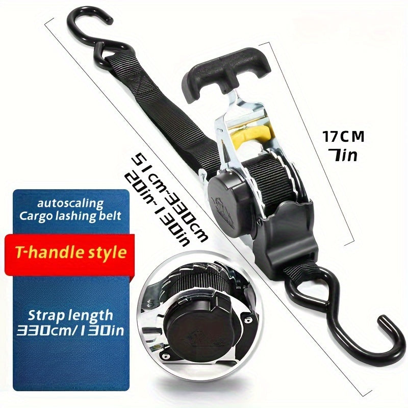 Correa de carga retráctil de acero para motocicleta, duradera, para asegurar equipaje