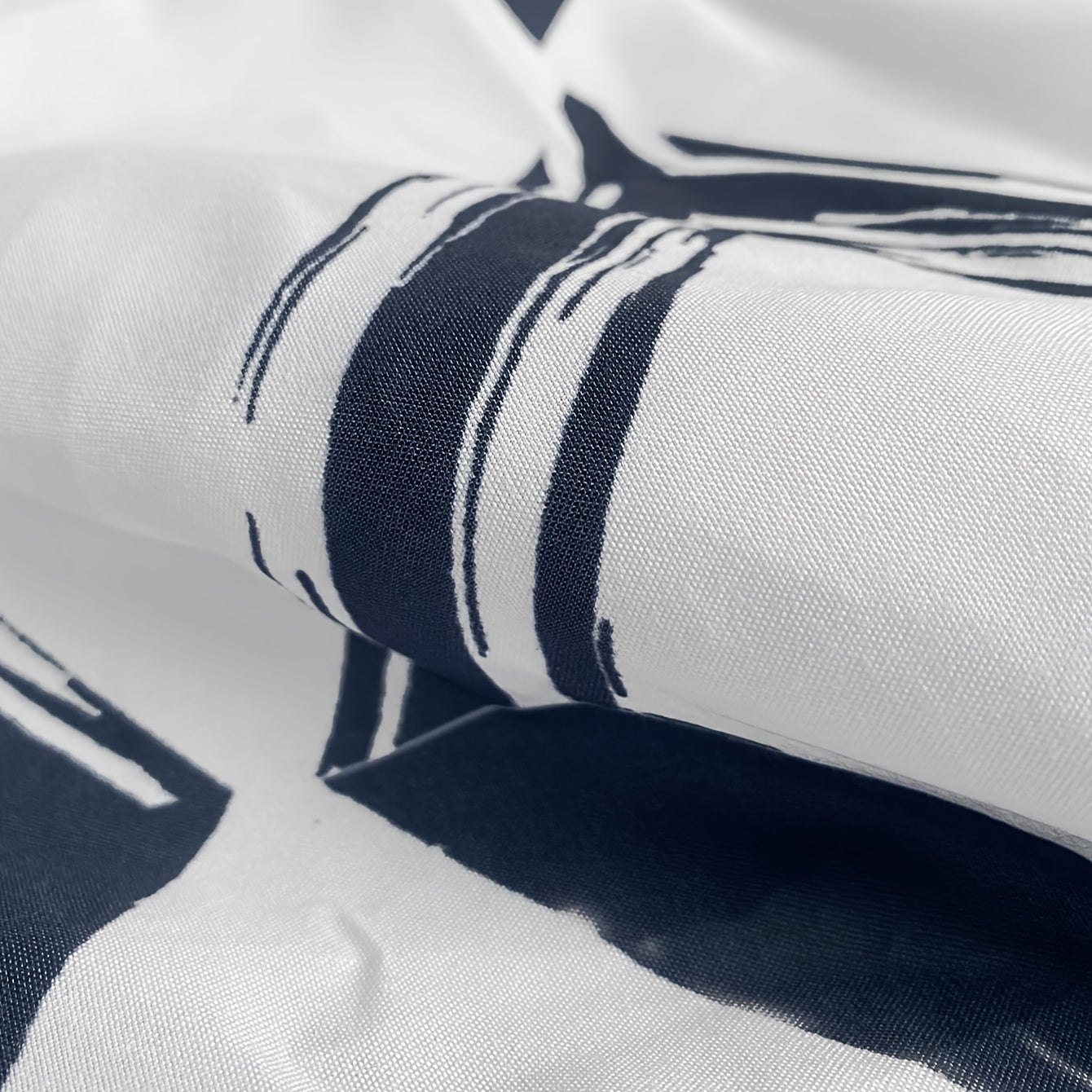 Two Soft Breathable Pillowcases Geometric Print Polyester Envelope Closure