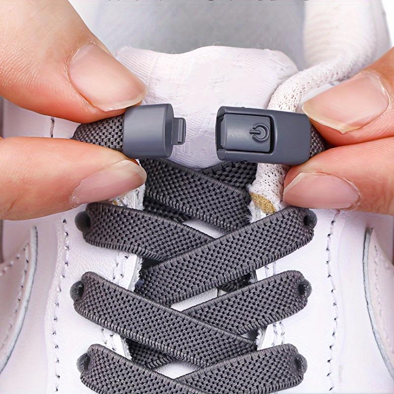 Uniseks metall No-Tie Lazy shoelace buckles turli ranglar, oson bir tugma bilan