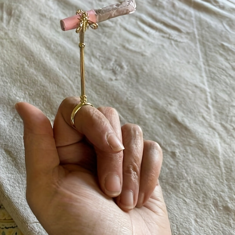 Unisex kumush sigareta tutqich halqasi zamonaviy chekish aksessuari sovgʻa