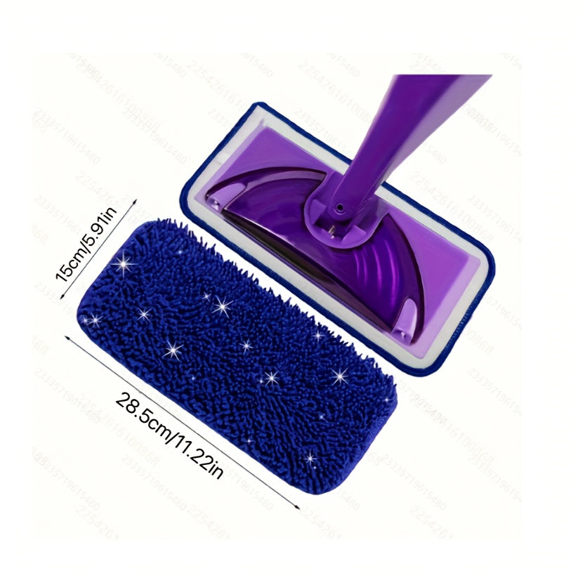 4 ta to'plam nam spray mopu ultra-nozik mikrofiber chenille tekis mop almashtirish matolari, ranglar farq qilishi mumkin.