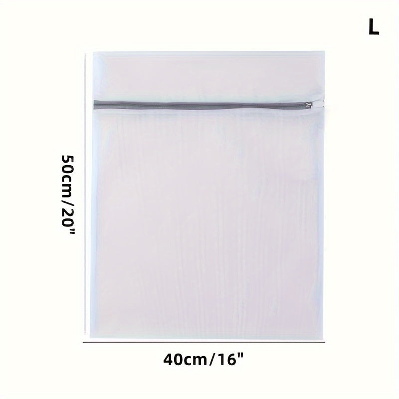 Fabric Mesh Laundry Bags Set with Zipper Closure for Delicates and Travel