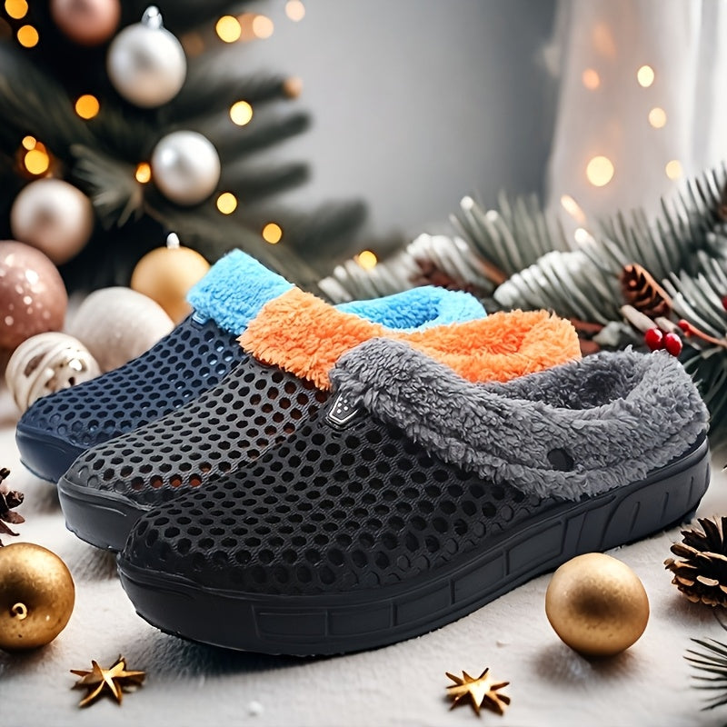 Women's Men's Winter EVA Indoor Outdoor Slippers with Plush Fleece