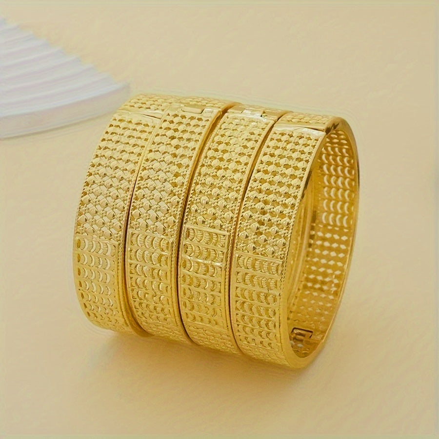 Set of 4 Boho Charm Bracelets for Women Zinc Alloy Wedding Party Gift