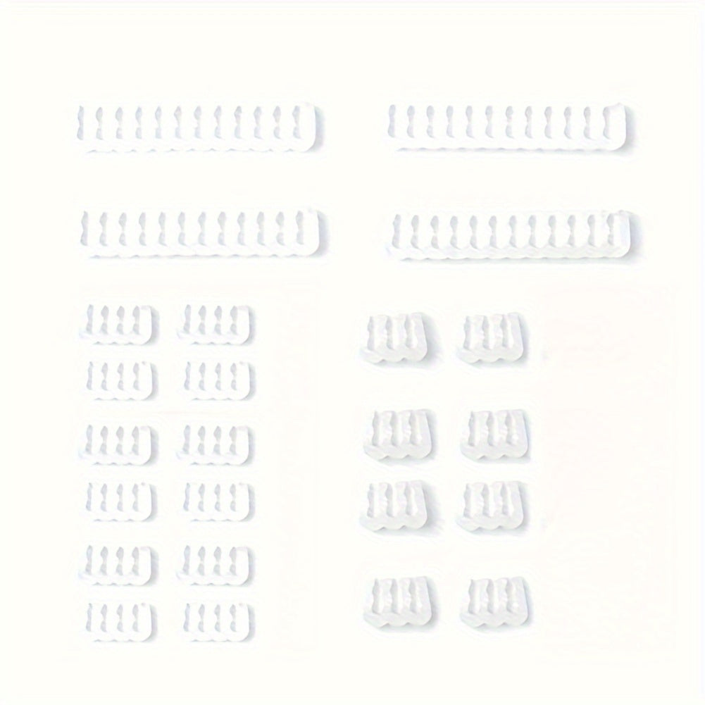 Akril kabellarni boshqarish kliplar to'plami, uy ofisida quvvat kabellarini va simlarni tartibga solish uchun