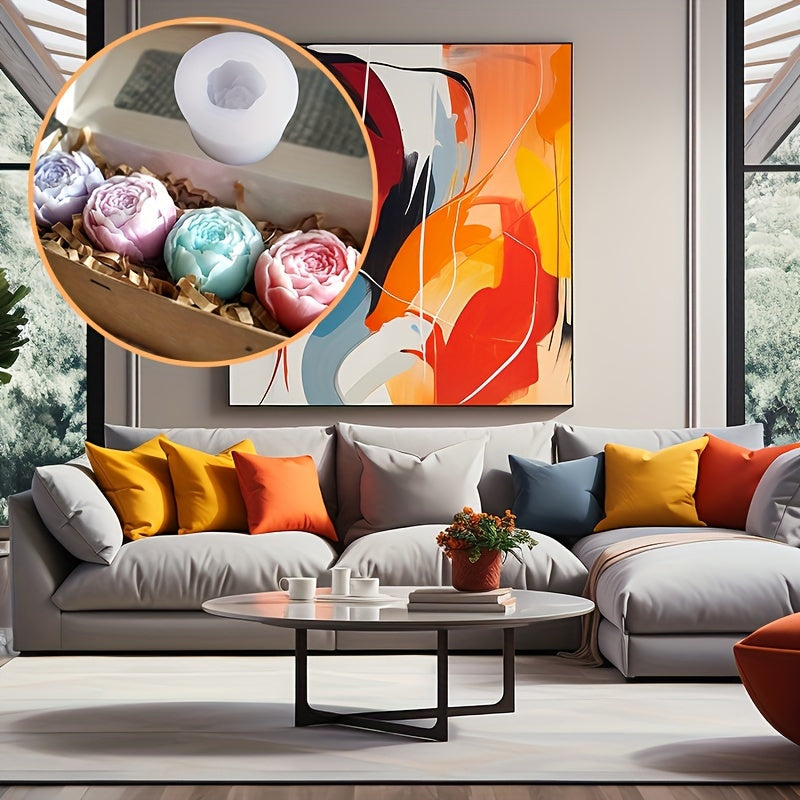 Silicone Rose Mold for Crafts, Round Storage Box, Jewelry and Gypsum Ornaments