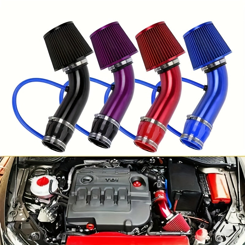 Universal Aluminum Large Flow Air Intake Kit 76mm Mushroom Head Cold Air Intake