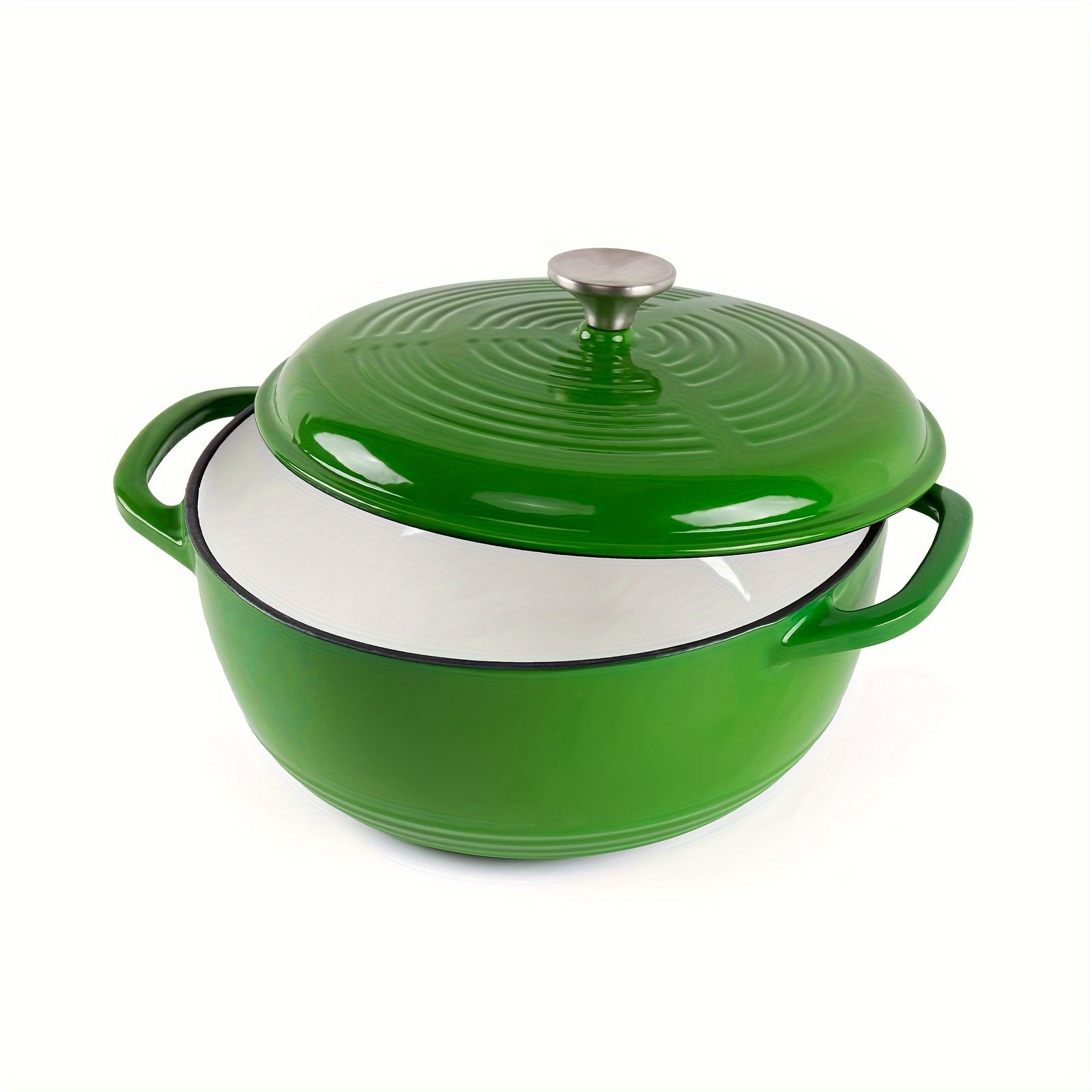 Cast Iron Enamel Pot 23cm 3.5L Multifunctional for Stove Pasta Steak