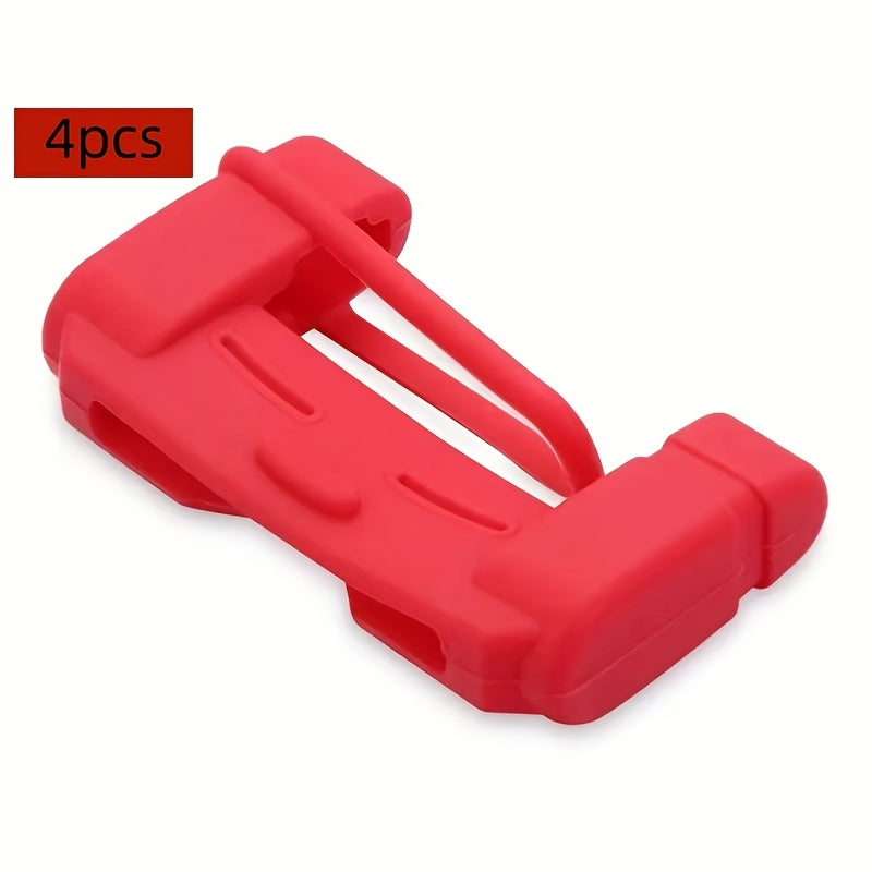4 шт. Защитные накладки на замки ремней безопасности автомобиля, устойчивые к царапинам, нескользящие чехлы