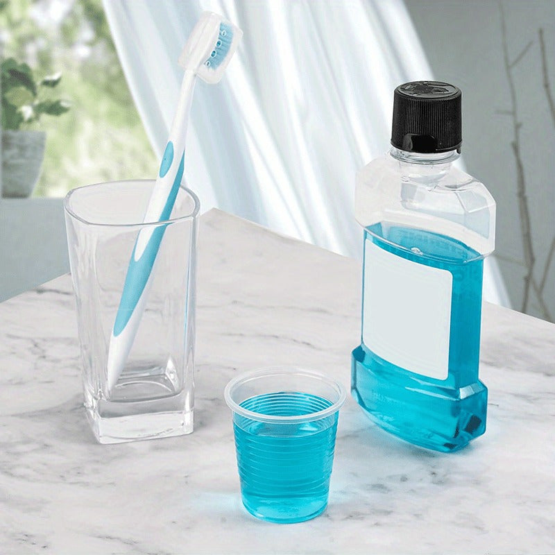 100 Pack 5oz Clear Disposable Plastic Cups No Coating for Parties and Events