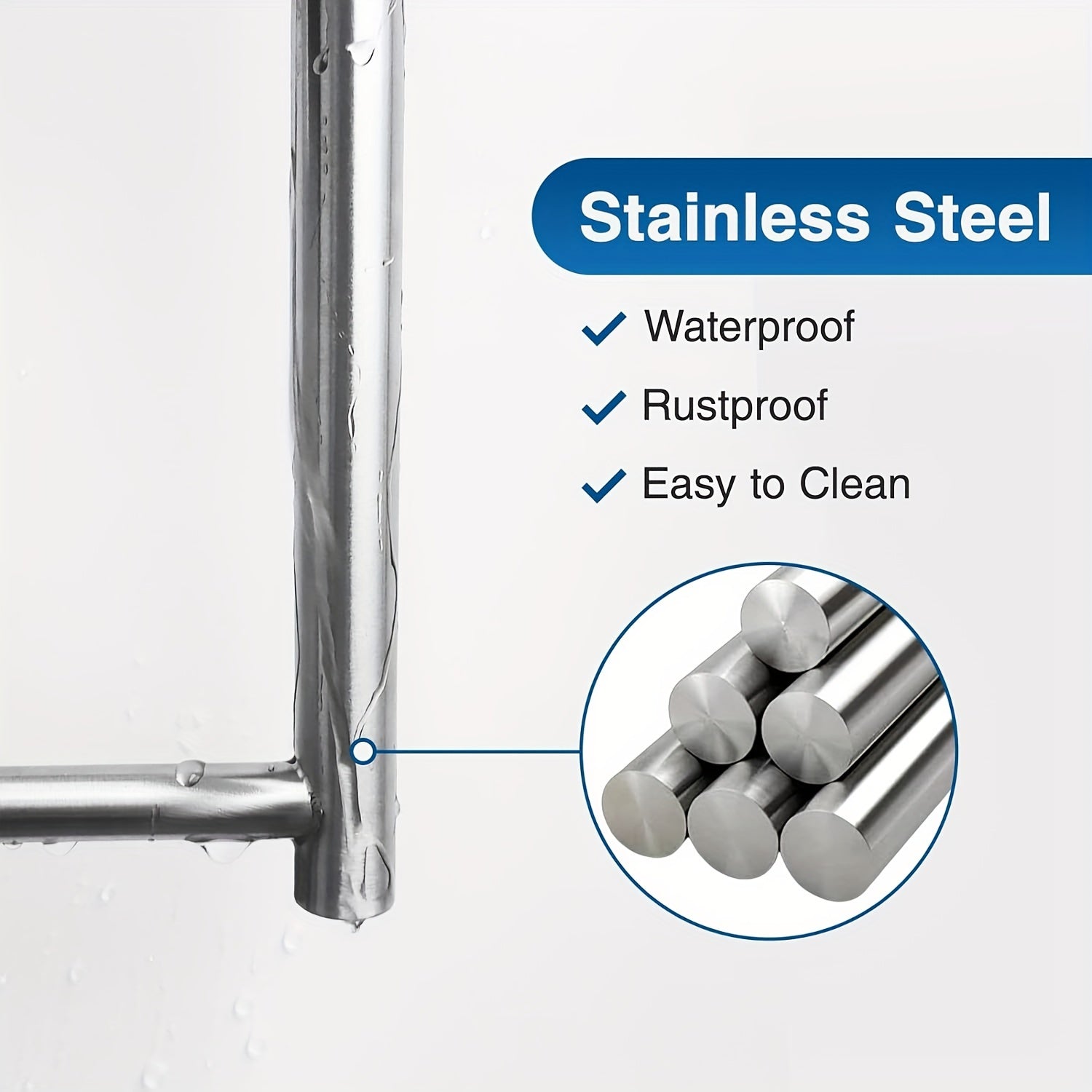 Держатель для бумажных полотенец из нержавеющей стали для установки под шкафом или на стене на кухне, может быть самоклеящимся или с креплением на винты.