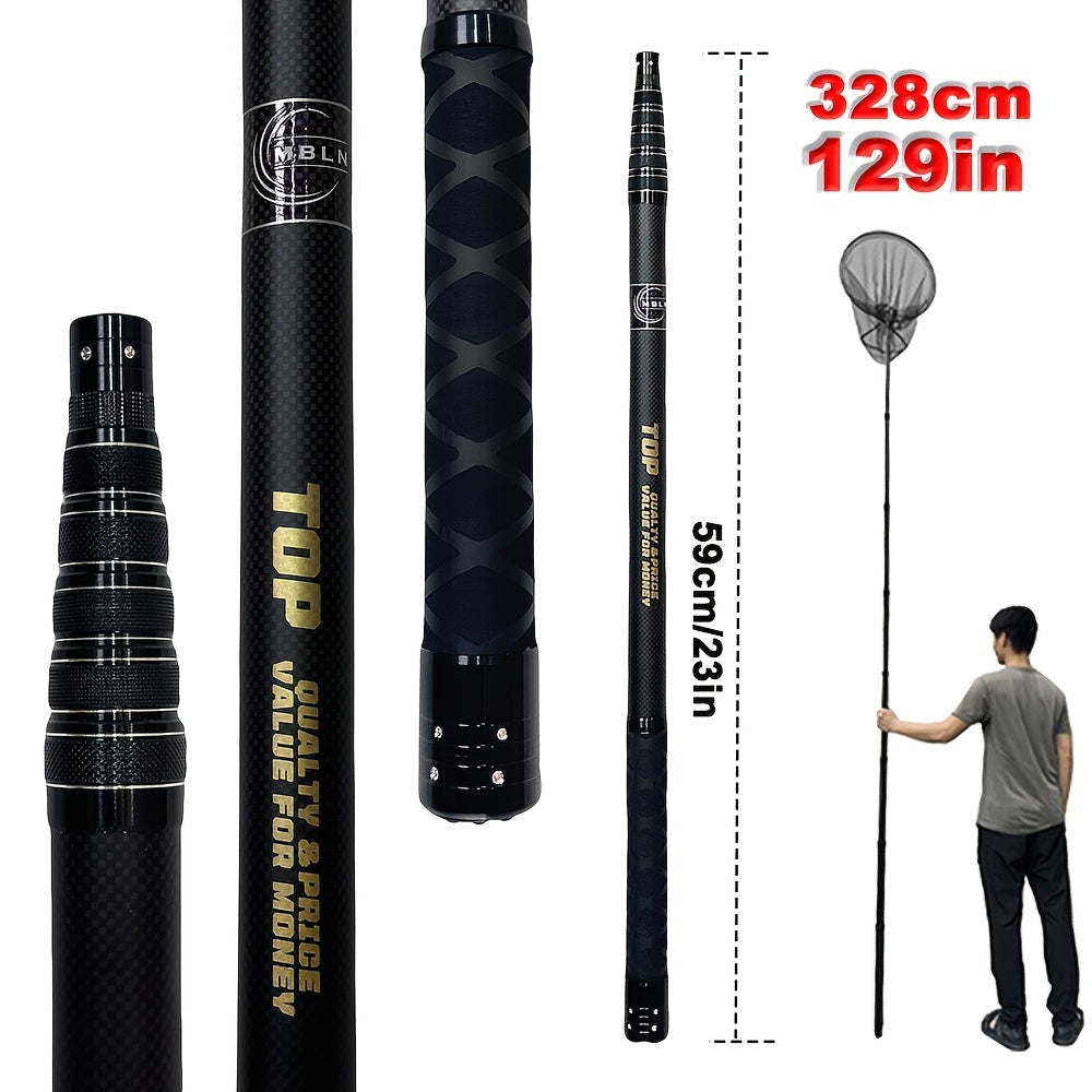 Telescopic Portable Fishing Net Set with Anti-Slip Handle and Nylon Mesh