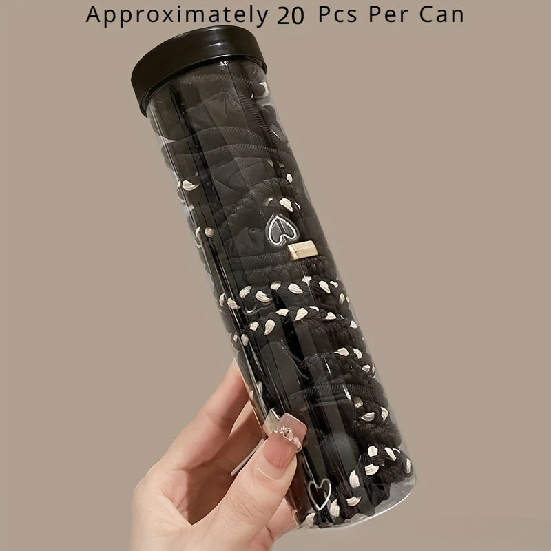 Elastic Knit Hair Ties for Women Set Ponytail Hair Bands Stylish Hair Accessories